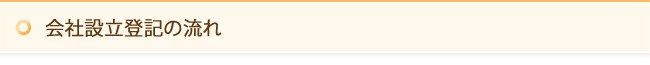会社設立登記の流れ